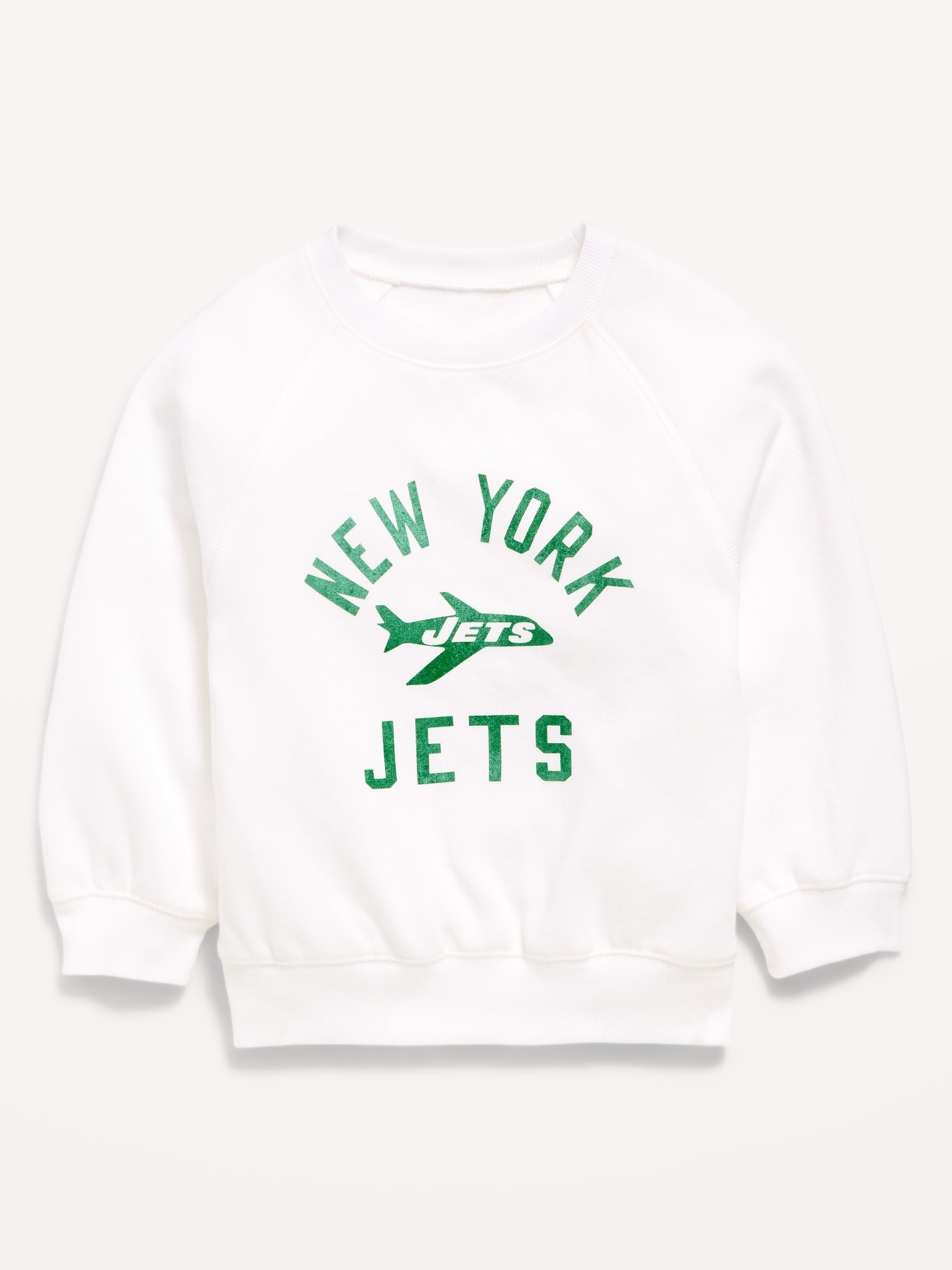 New York Jets Crew-Neck Sweatshirt for Toddler Girls