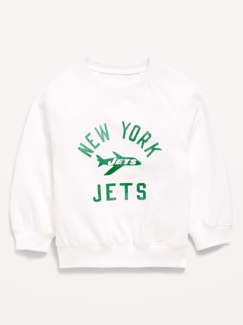 New York Jets Crew-Neck Sweatshirt for Toddler Girls