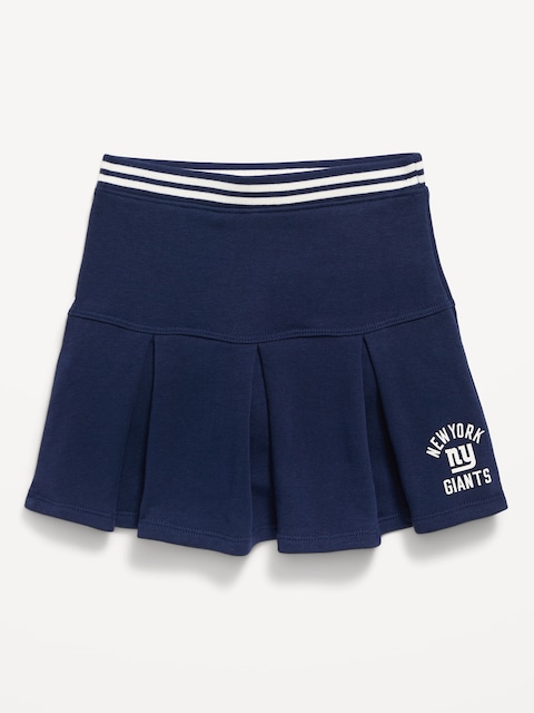 New York Giants French Terry Pleated Skort for Toddler Girls
