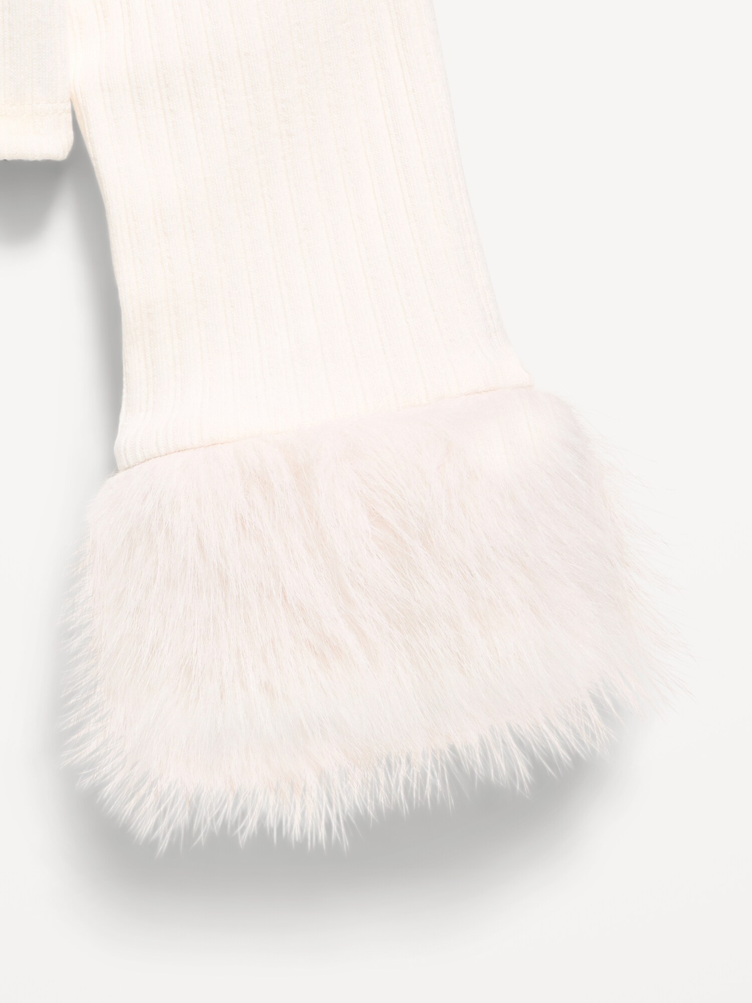 Кардиган Old Navy Cropped Faux-Fur Collar Cardigan Sweater для девочек, цвет: Creme De La Creme — фото 4