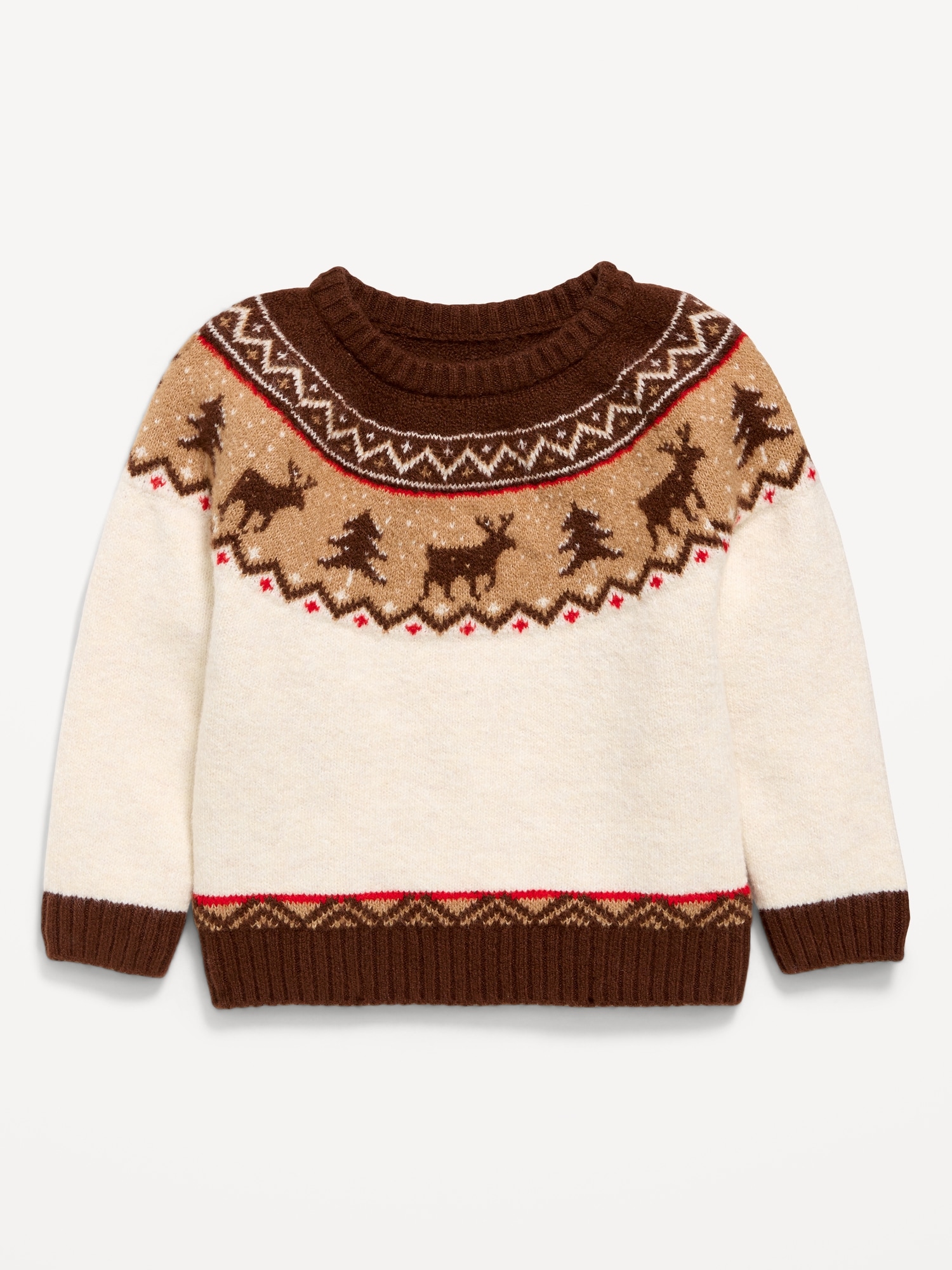 SoSoft Oversized Fair Isle Sweater for Toddler Boys