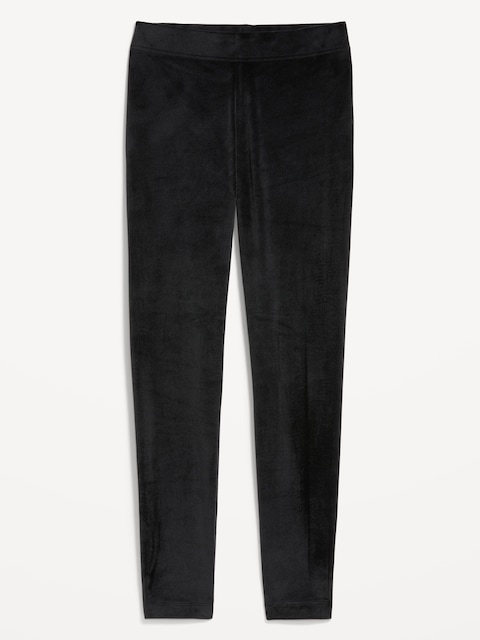 High-Waisted Velour Leggings for Women