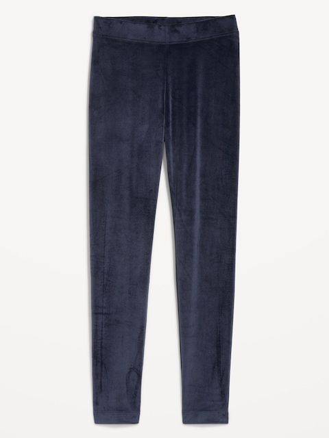High-Waisted Velour Leggings for Women