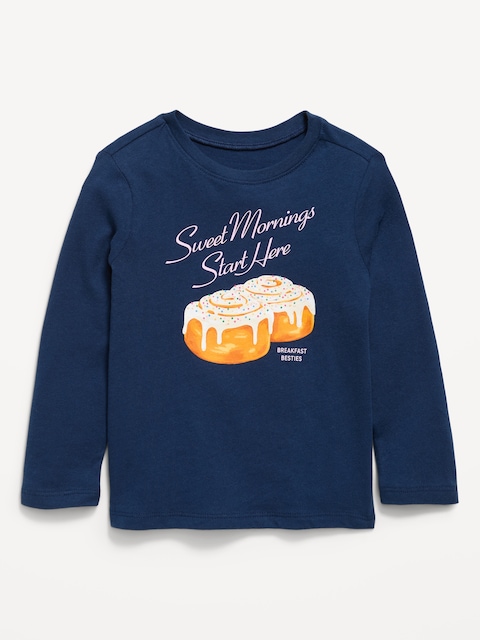Long-Sleeve Graphic T-Shirt for Toddler Girls