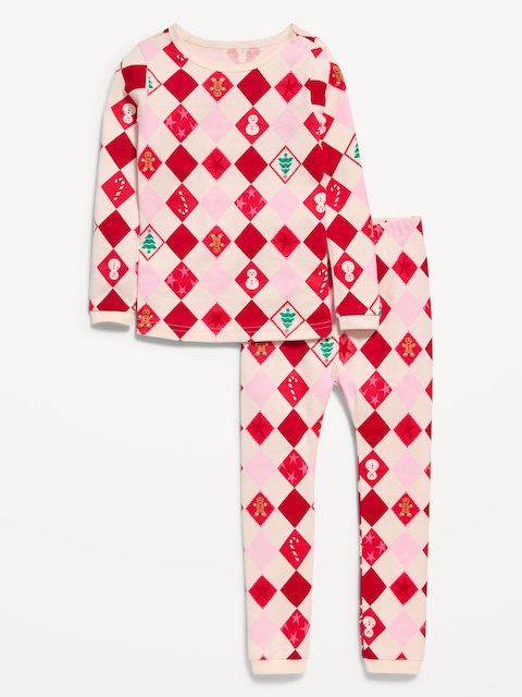 Printed Snug-Fit Pajama Set for Toddler & Baby