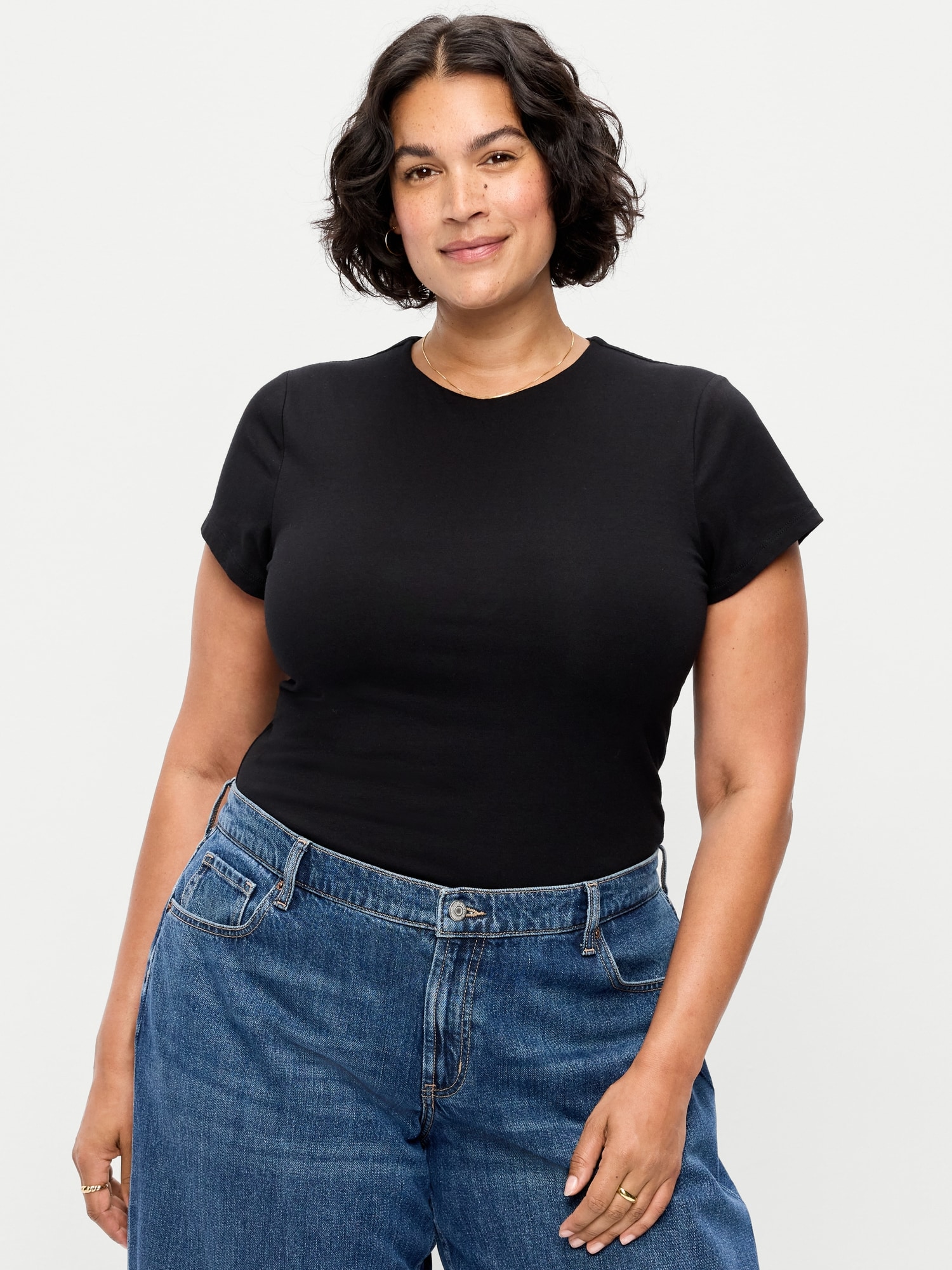 Hug Double-Layer Short-Sleeve Top