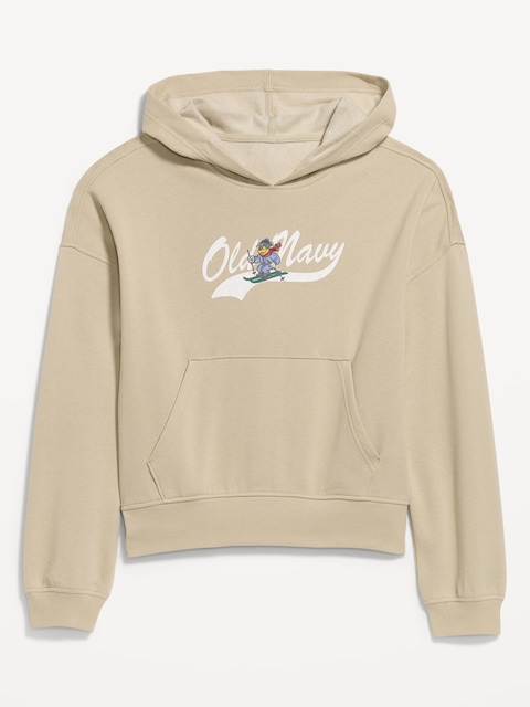 Oversized Pullover Logo Hoodie Sweatshirt