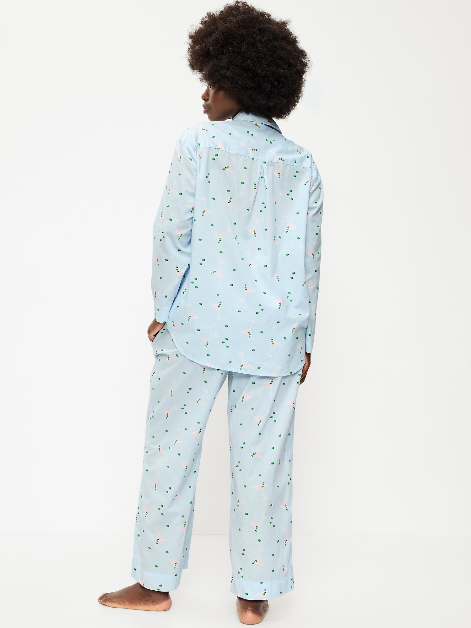 Poplin Pajama Pant Set