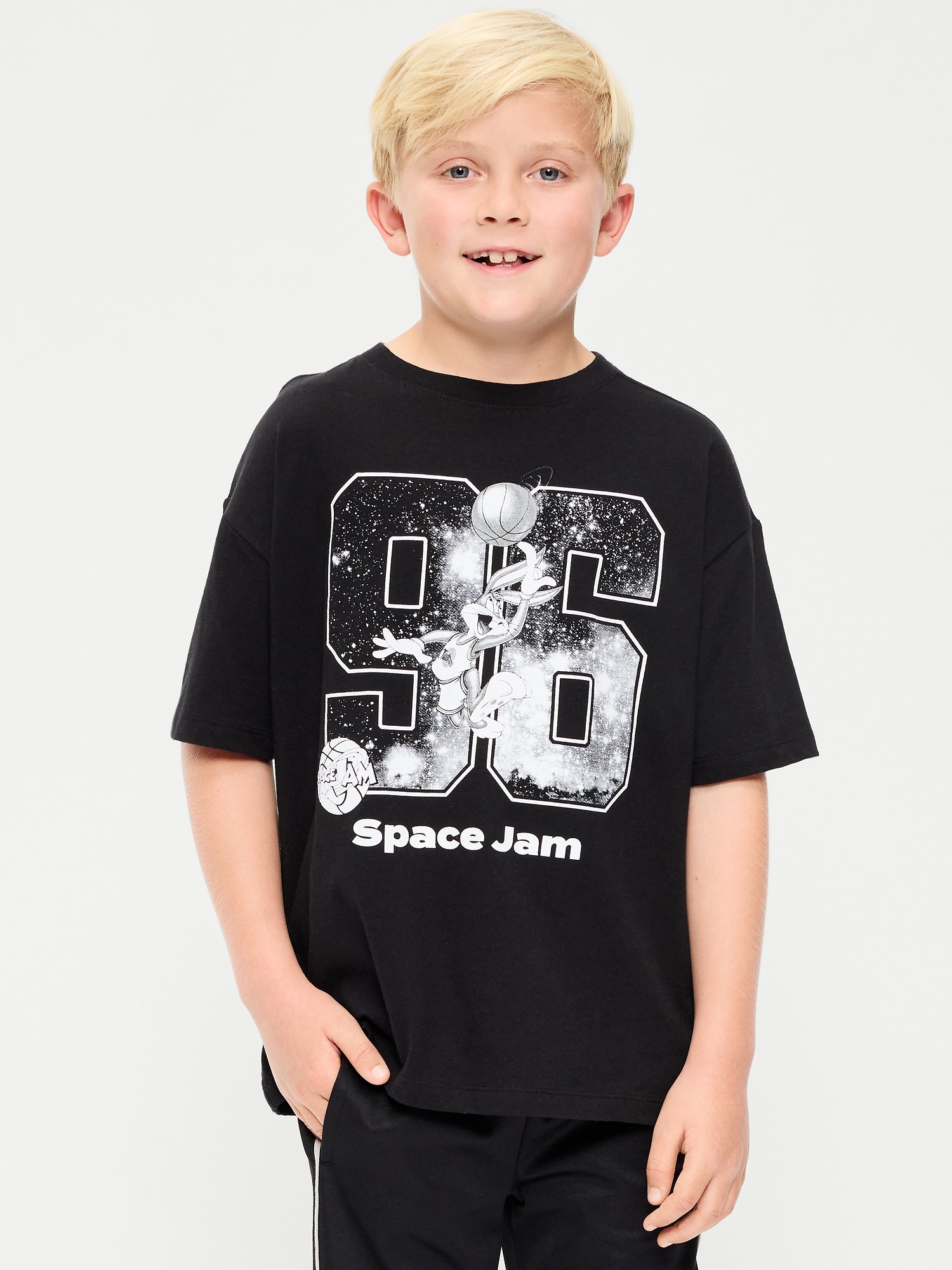 Space Jam™ Oversized Gender-Neutral Graphic T-Shirt for Kids