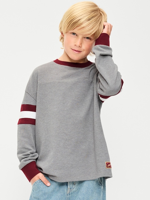 Oversized Long-Sleeve Graphic T-Shirt for Boys