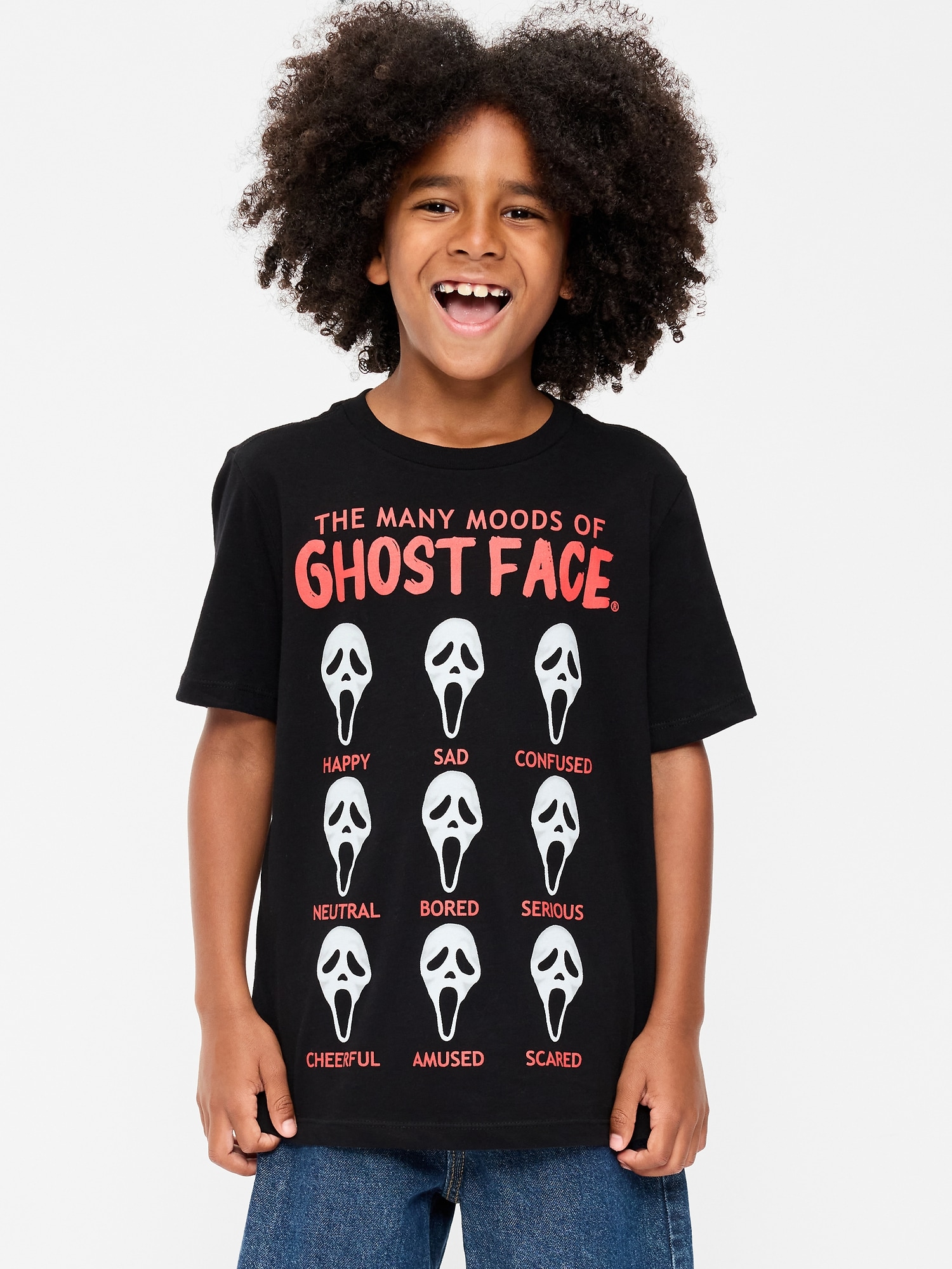 Ghost Face™ Gender-Neutral Graphic T-Shirt for Kids