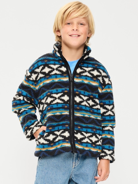 Sherpa Full-Zip Jacket for Boys