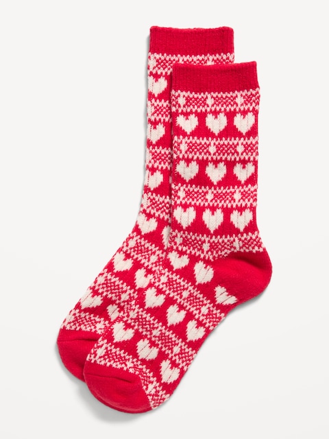 Fair Isle Crew Socks for Women