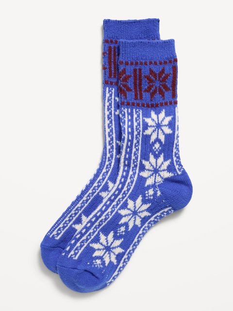 Fair Isle Crew Socks for Women