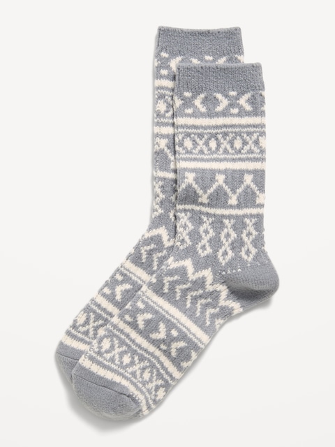 Fair Isle Crew Socks for Women