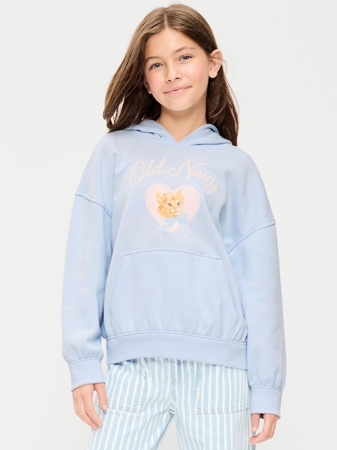 Oversized Pullover Hoodie for Girls