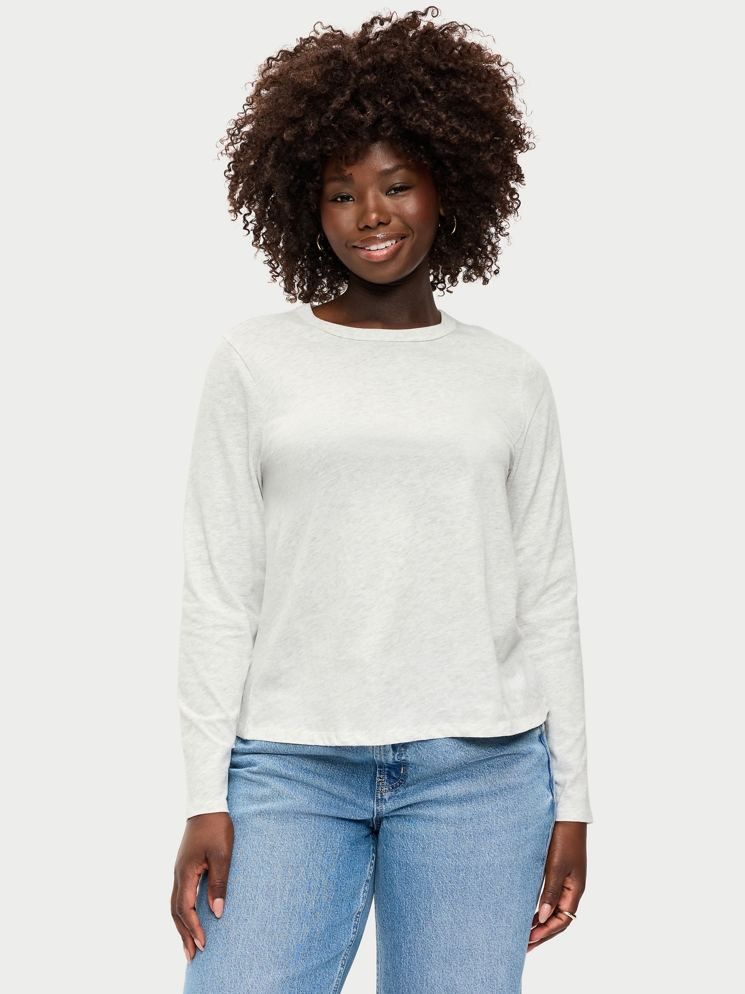 EveryWear Long-Sleeve Crew-Neck T-Shirt