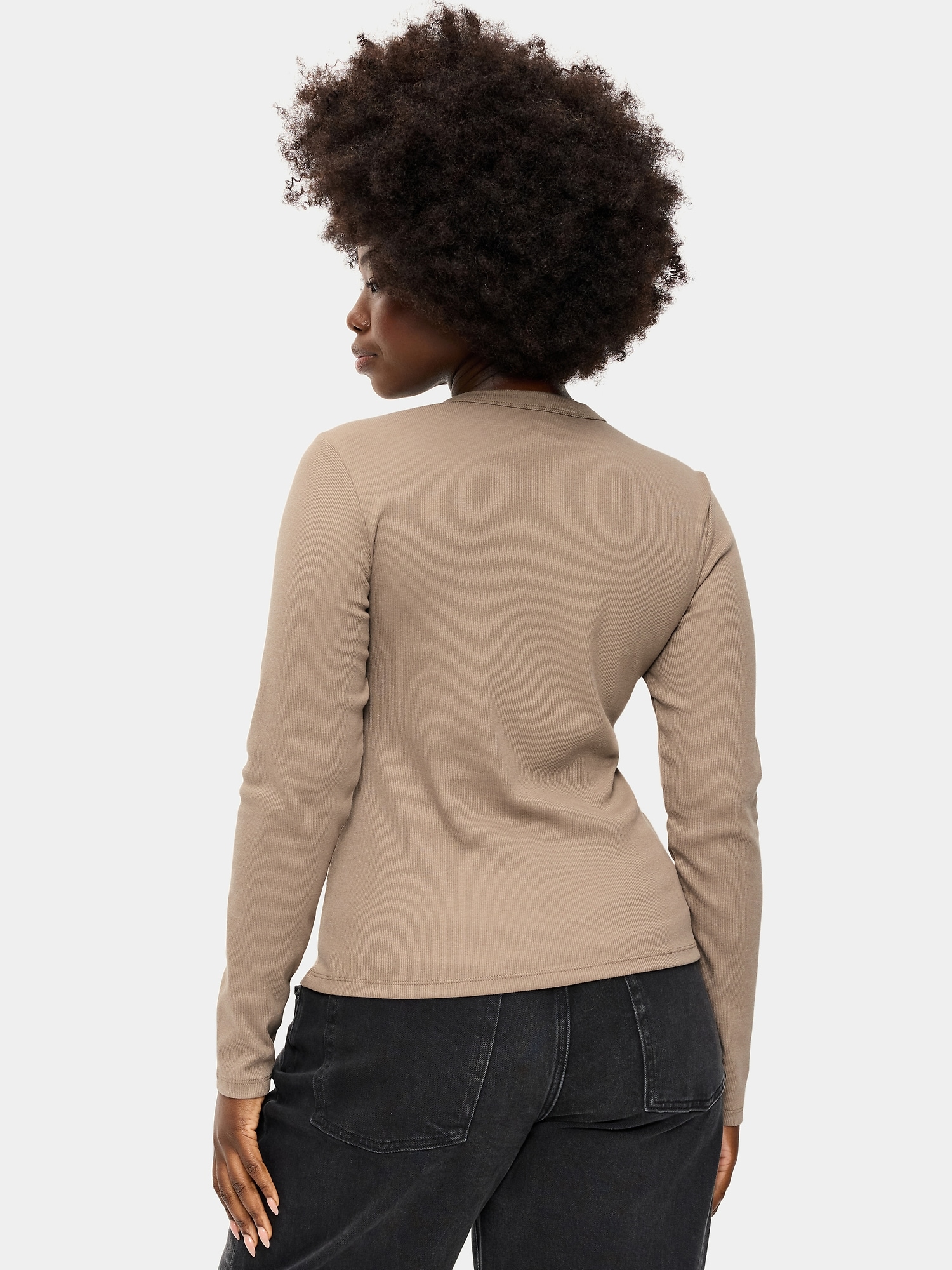 Snug Long-Sleeve Crew-Neck T-Shirt