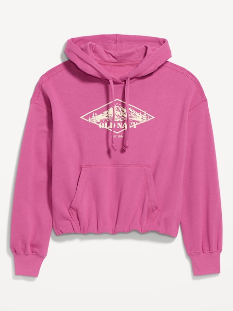 SoComfy Bubble-Hem Hoodie Sweatshirt
