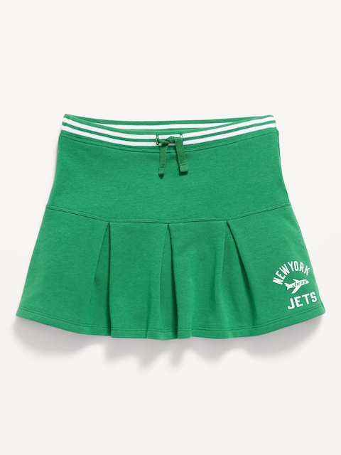 New York Jets French Terry Pleated Skort for Girls