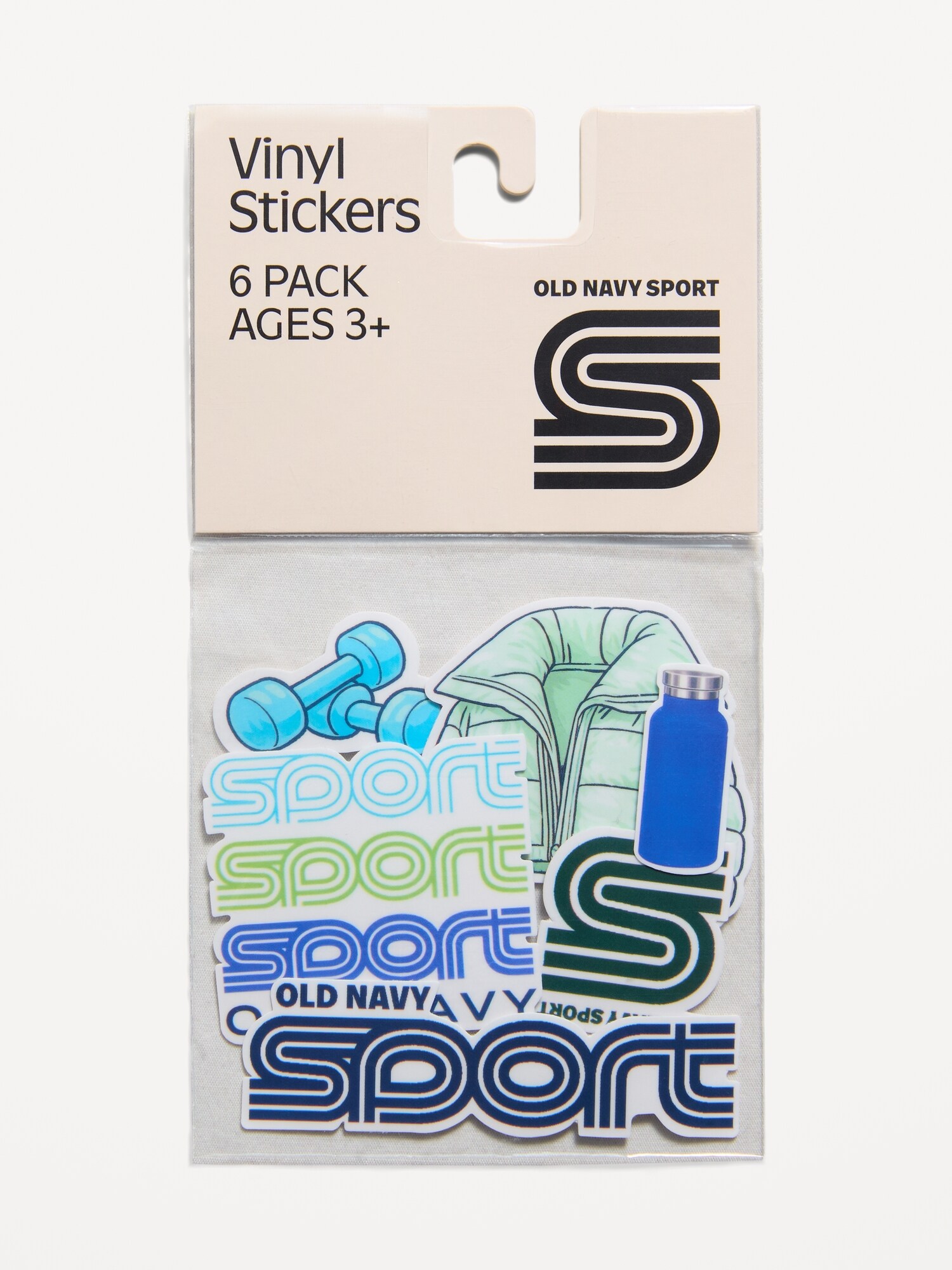 Набор из 6 виниловых наклеек Old Navy Sport, цвет: Sports