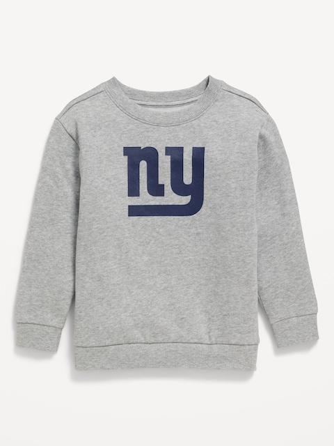 New York Giants Oversized Crew-Neck Sweatshirt for Toddler Boys