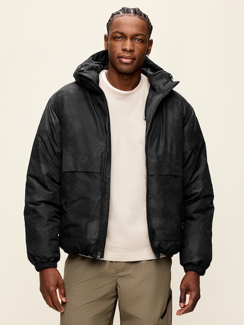 Water-Resistant Utility Puffer Jacket