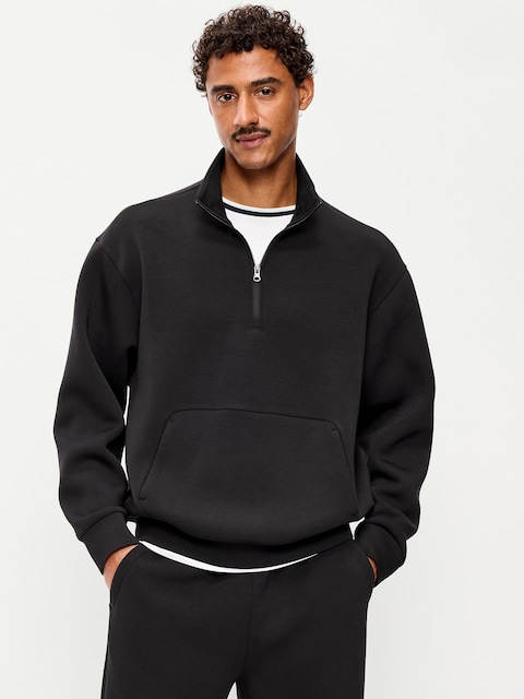 Bounce Fleece Oversized Half-Zip Pullover Sweatshirt