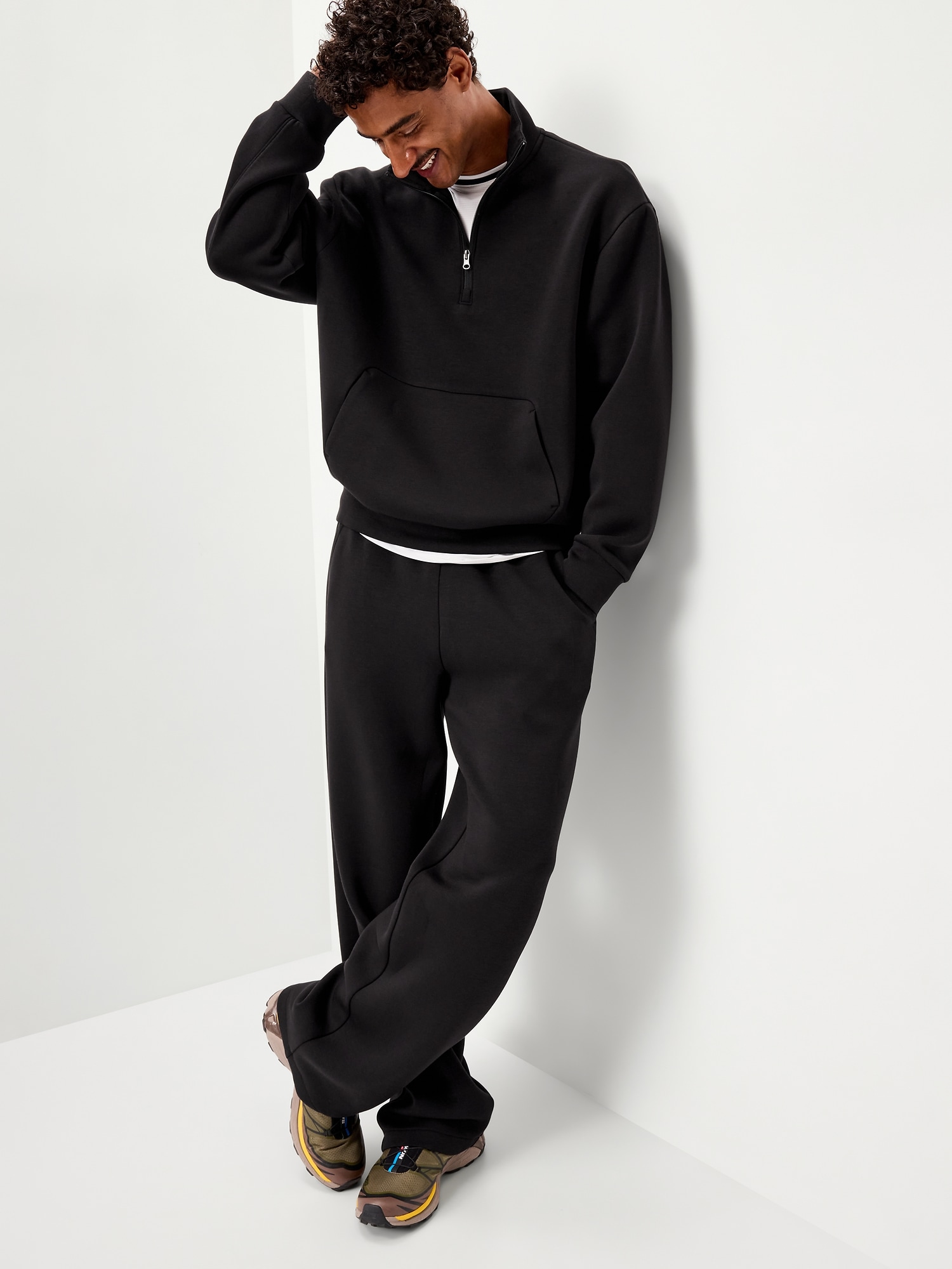 Bounce Fleece Oversized Half-Zip Pullover Sweatshirt