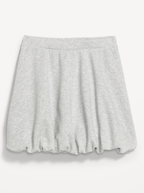Dynamic Fleece Bubble-Hem Skirt