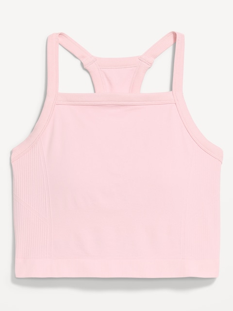 Seamless Square-Neck Longline Bra