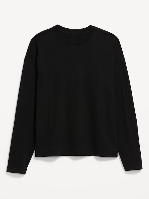 Vintage Long-Sleeve Crew-Neck T-Shirt