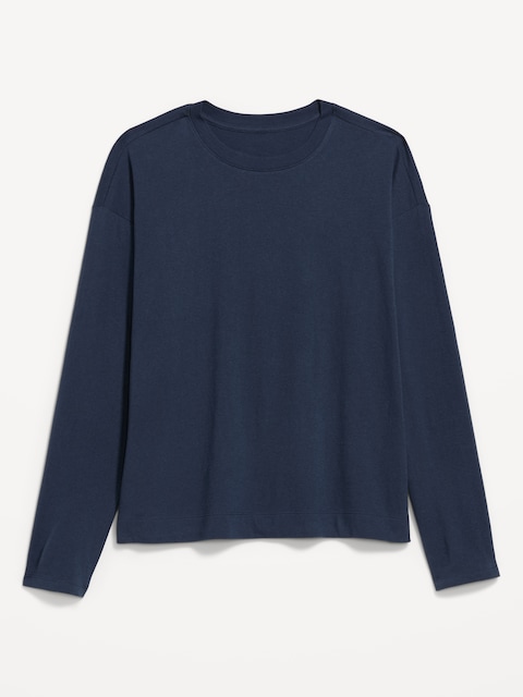 Vintage Long-Sleeve Crew-Neck T-Shirt