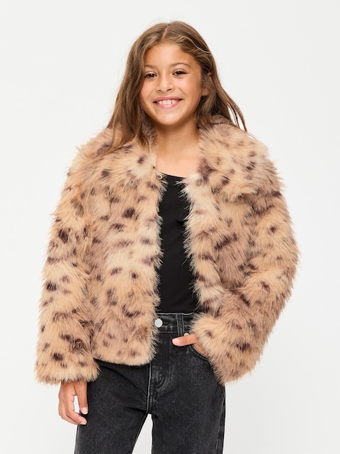 Faux-Fur Jacket for Girls