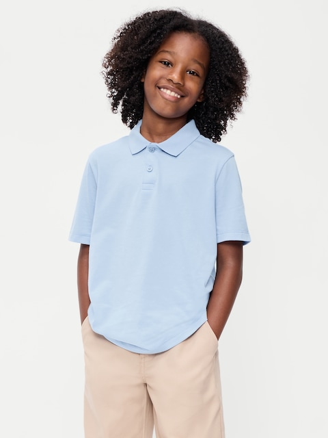 School Uniform Jersey Polo Shirt for Boys