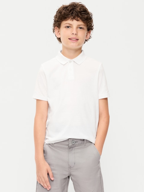 School Uniform Jersey Polo Shirt for Boys