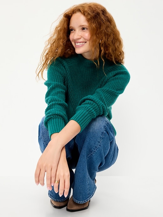 SoSoft Mock-Neck Shaker Sweater | Old Navy