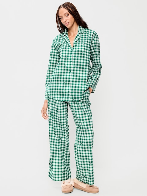 Poplin Pajama Pant Set