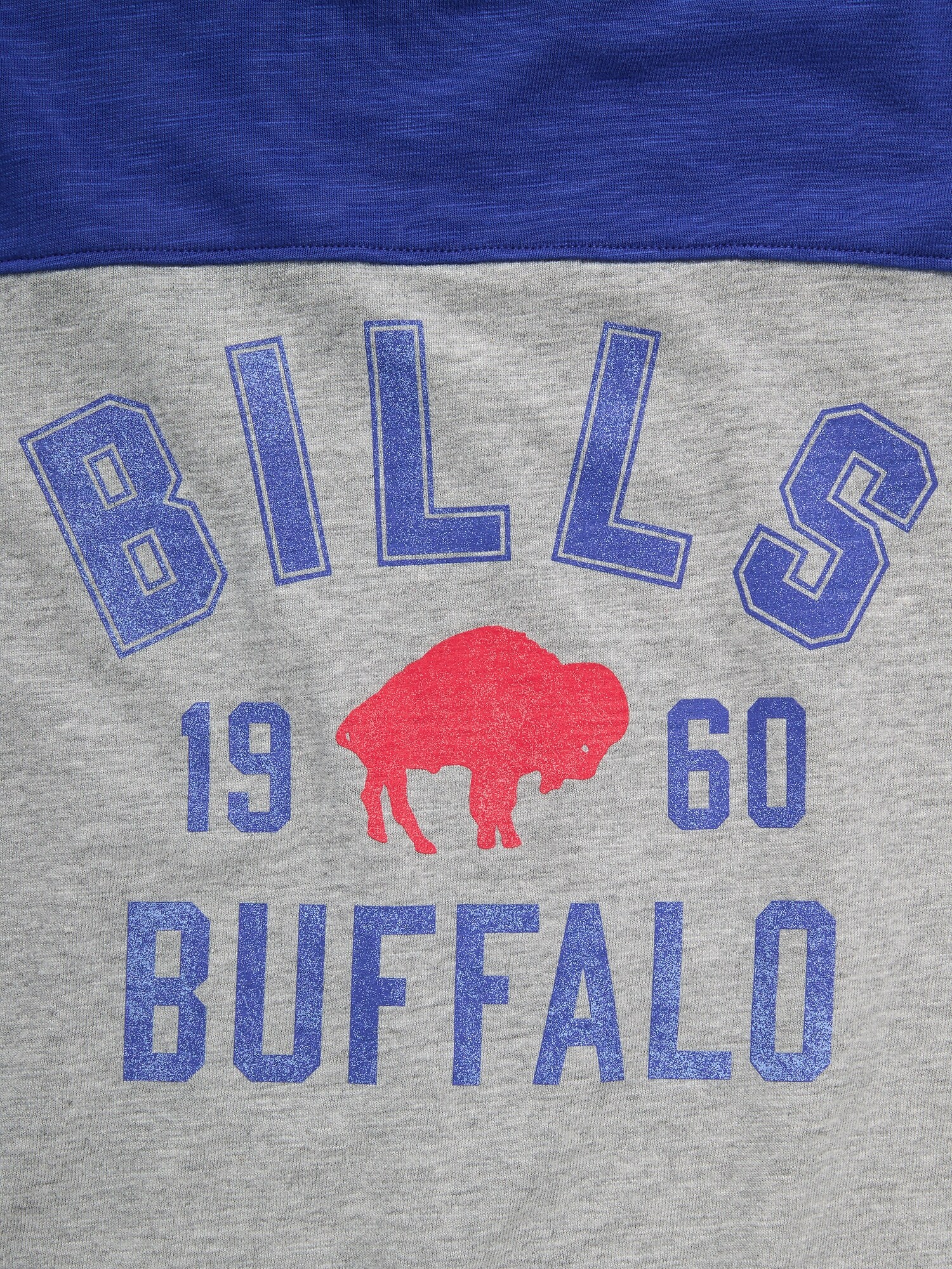 Buffalo Bills Long-Sleeve Oversized Graphic Football T-Shirt for Boys
