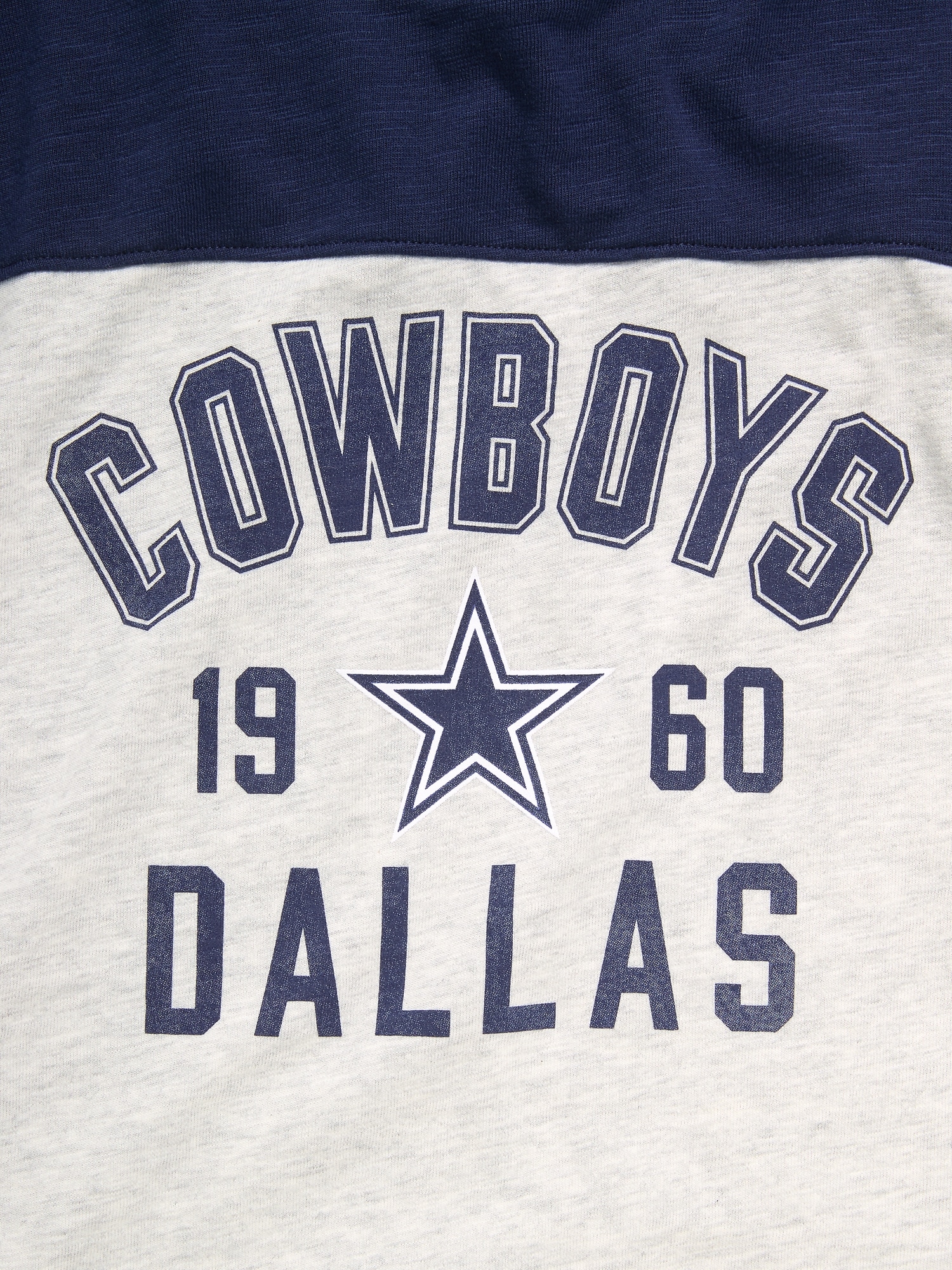 Dallas Cowboys Long-Sleeve Oversized Graphic Football T-Shirt for Boys