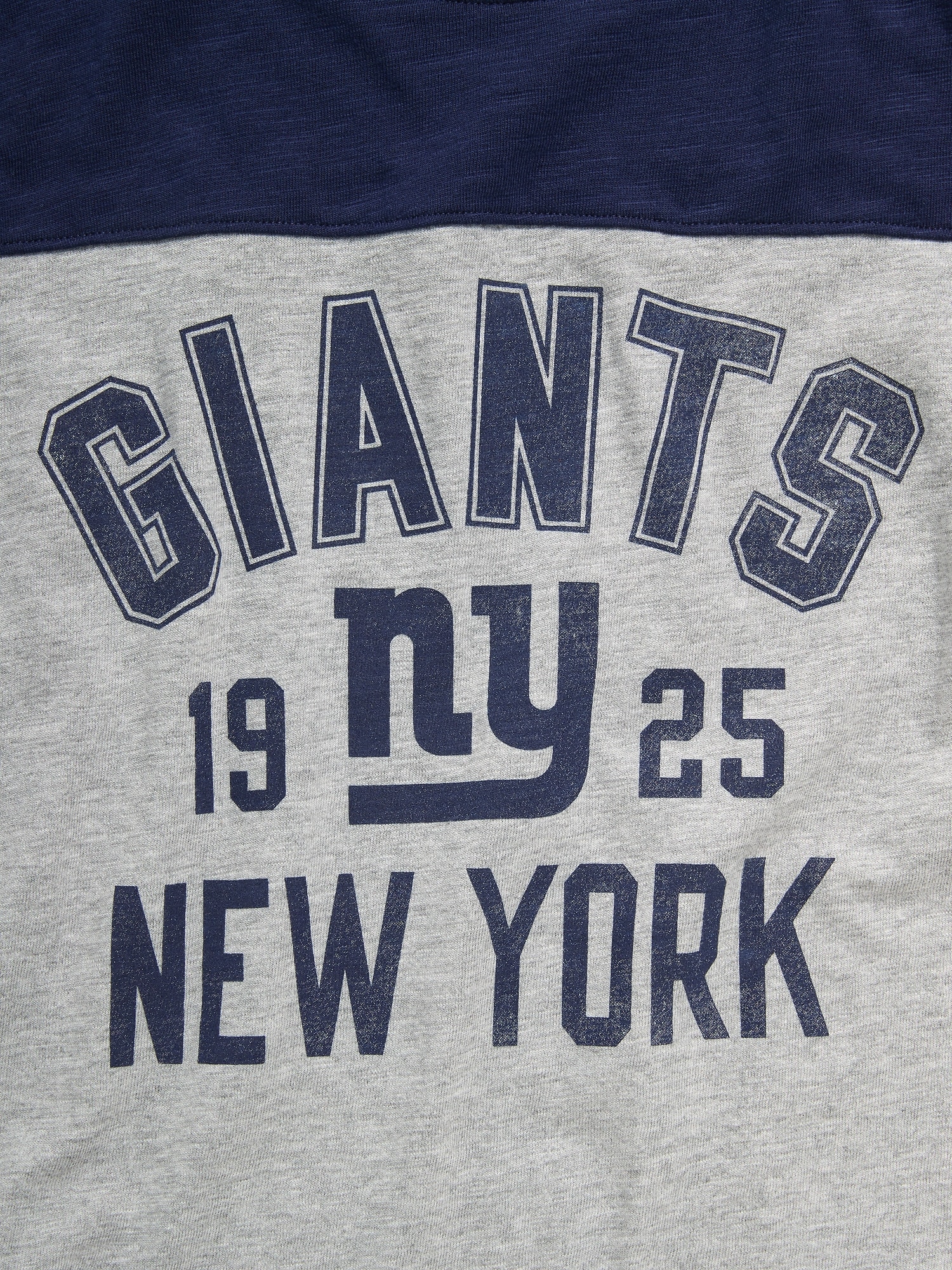 New York Giants Long-Sleeve Oversized Graphic Football T-Shirt for Boys