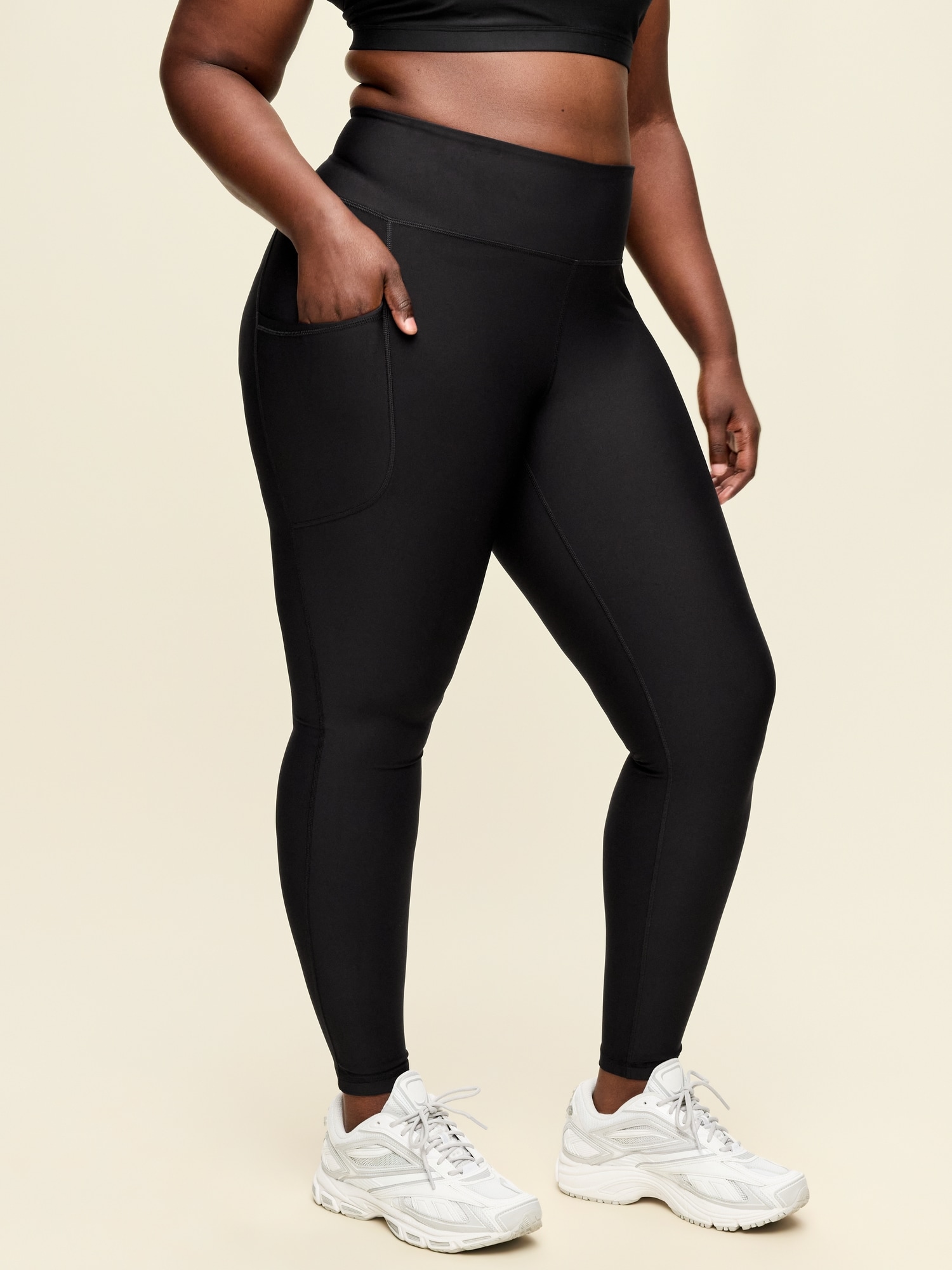 High-Waisted PowerSoft Full-Length Pocket Leggings