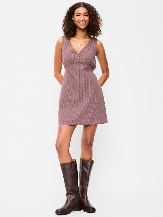 Sleeveless A-Line Mini Dress