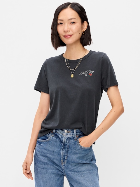 EveryWear Crew-Neck Logo-Graphic T-Shirt