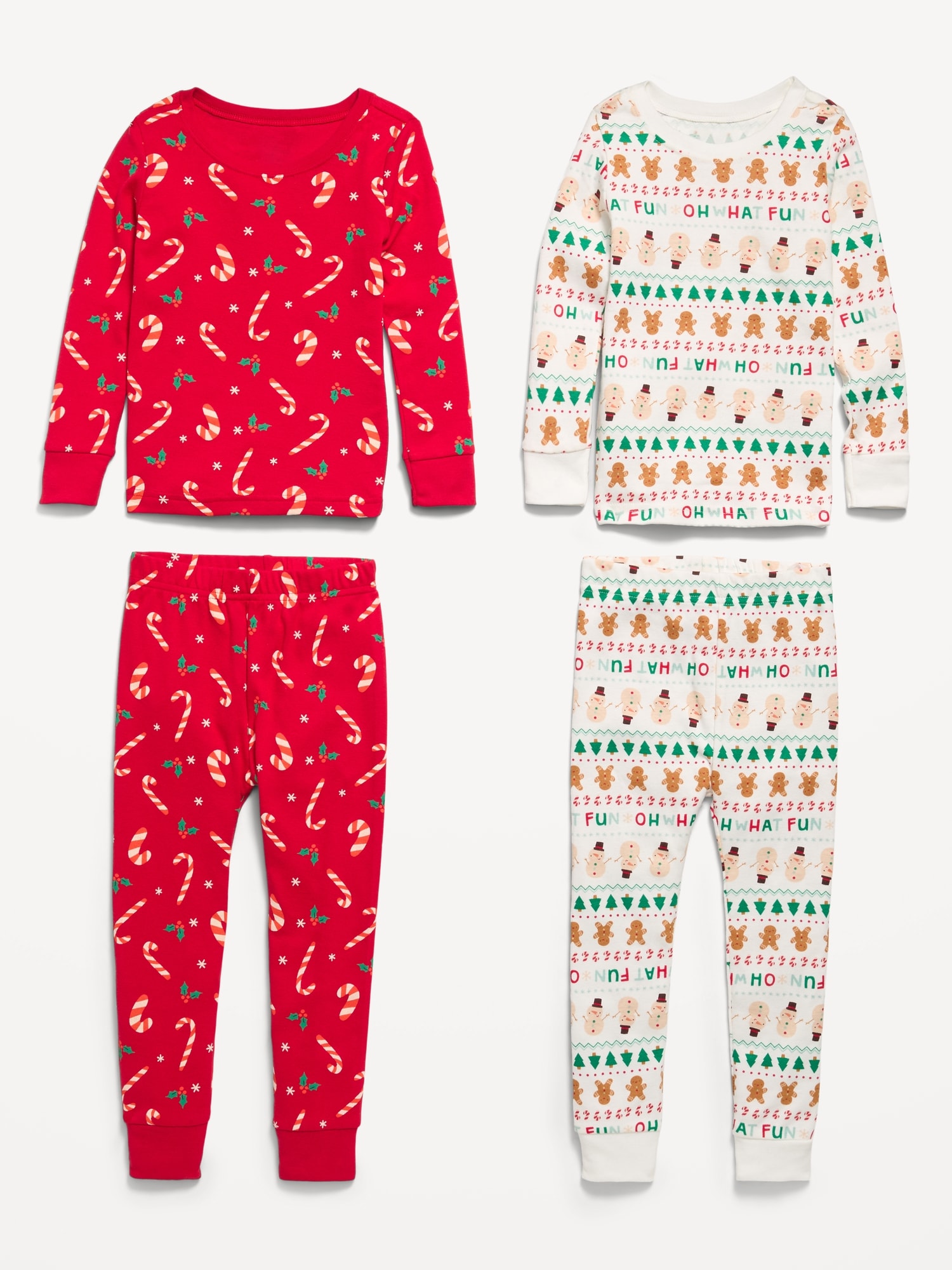 Printed Snug-Fit Pajama 4-Piece for Toddler & Baby
