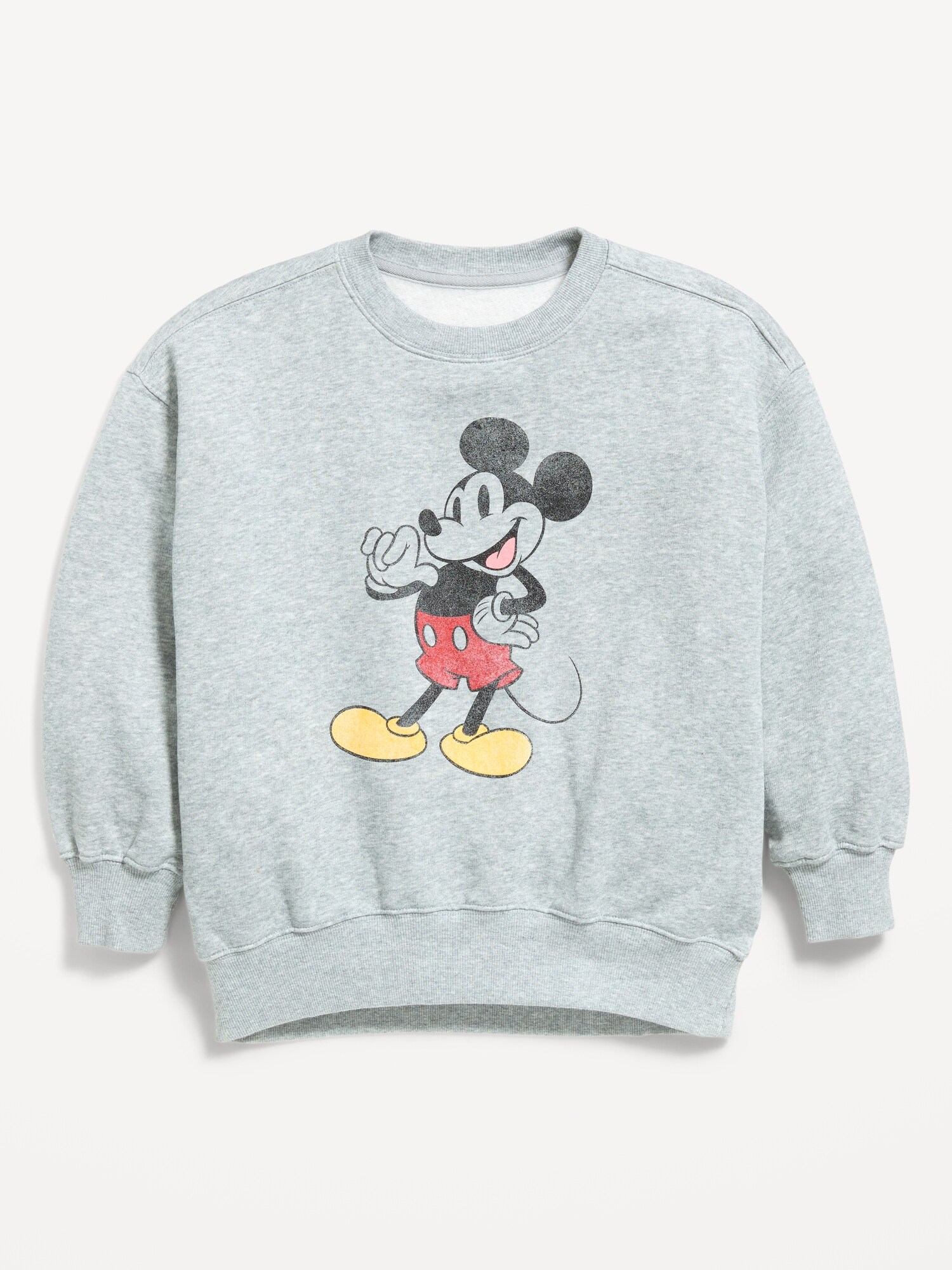 Толстовка Old Navy Disney© Minnie Mouse Oversized Tunic Sweatshirt для девочек, цвет: Меланжевый серый — фото 2