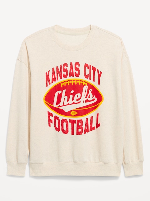 Kansas City Chiefs Oversized Fleece Sweatshirt for Women