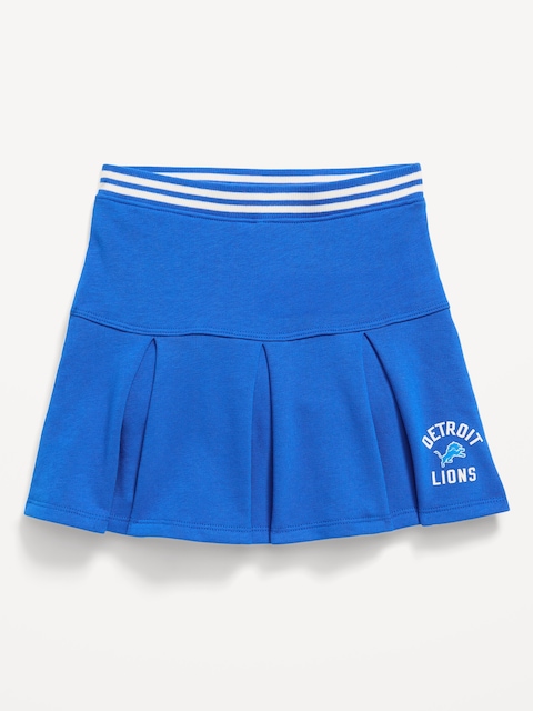 Detroit Lions French Terry Pleated Skort for Toddler Girls
