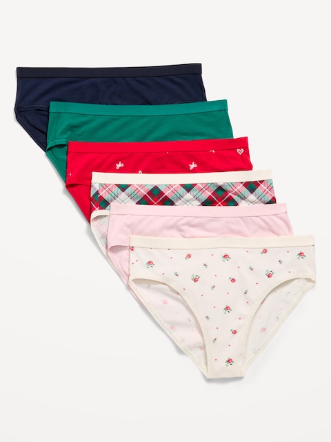 High-Waisted Everyday Cotton Underwear 6-Pack