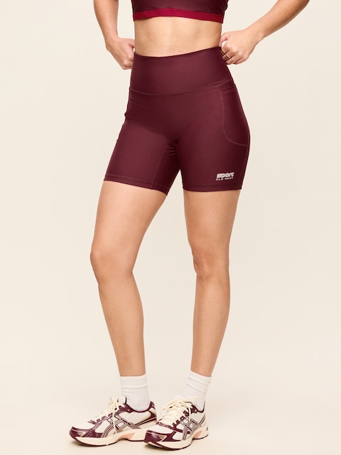 Extra-High Waisted PowerSoft Boundless Pocket Biker Shorts-- 6-inch inseam - No Front Seam